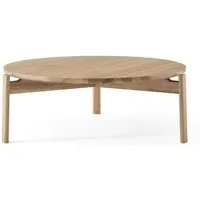audo table de salon passage - chêne naturel - ø90 cm