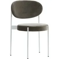 verpan chaise series 430  - blanc - harald 242 - brun