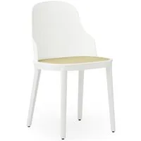 normann copenhagen chaise allez molded assise osier pp - white