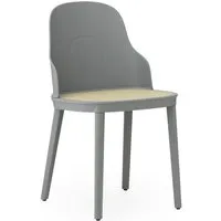 normann copenhagen chaise allez molded assise osier pp - grey