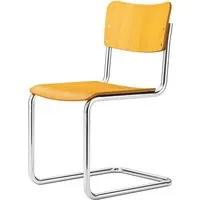 thonet chaise enfant piètement traineau s 43 k - jaune ambré (tp 121)
