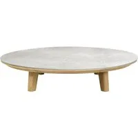 cane-line outdoor table basse aspect - gris - ø 144 cm