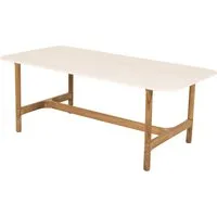 cane-line outdoor table basse twist rectangulaire - travertin look