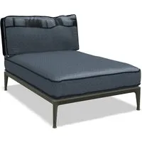 b&b italia chaise longue ribes 141 cm - sauge - ermitage 840 bleu