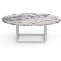 new works table basse florence - marbre blanc viola