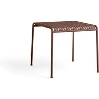 hay table palissade - rouge fer - 82,5 x 90 cm