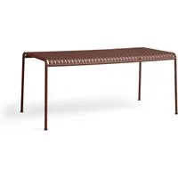 hay table palissade - rouge fer - 170 x 90 cm