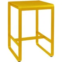 fermob table haute bellevie - c6 miel structure - 74 x 80 cm