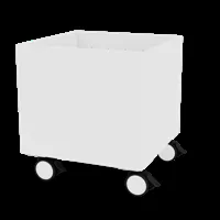 montana caisson colour box i - new white - roulettes 6,8 cm