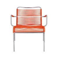 jan kurtz fauteuil lounge mya spaghetti - orange