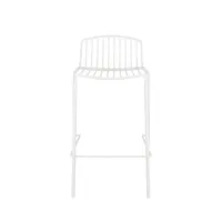 jan kurtz chaise de bar mori - blanc - hauteur d'assise 65 cm