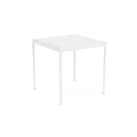 knoll international 1966 table de salle à manger carrée - blanc - 71 x 71 cm