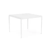 knoll international 1966 table de salle à manger carrée - blanc - 96,5 x 96,5 cm