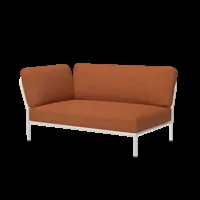 houe canapé lounge level muted white - accoudoir gauche - sunbrella heritage rust