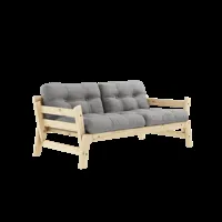 karup design step sofa - 746 grey - karup101clearlacquered