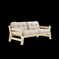karup design step sofa - 747 beige - karup101clearlacquered