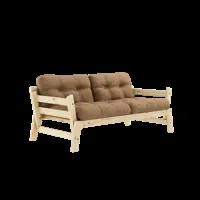 karup design step sofa - 755 mocca - karup101clearlacquered