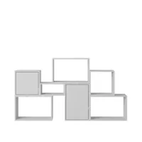muuto bibliothèque stacked configuration 6 - gris