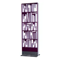 bibliothèque en plexiglas violet bookshape grande par lettera g edition limitée