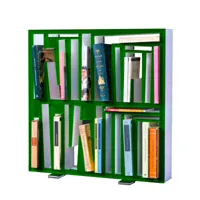 bibliothèque verte en plexiglas bookshape small par lettera g - edition limitée