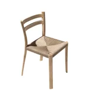 chaise en bois de frêne buri - naturel - par mario scairato