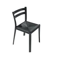 chaise en bois de frêne buri - noir - par mario scairato