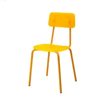chaise empilable jaune en métal moodern par lettera g