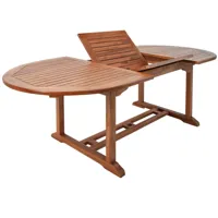 table en bois d'eucalyptus fsc® vanamo 200cm pour jardin