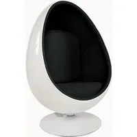 fauteuil egg ovale aarnio - noir