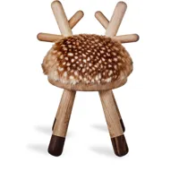 eo chaise bambi en fourrure artificielle - marron