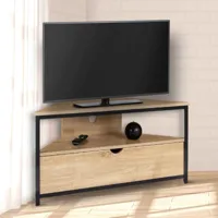 meuble tv d'angle industriel