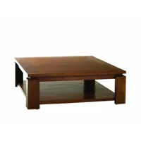table basse 90 x 90 cm lauren style colonial en mindi