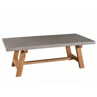 table basse béton nino en chêne style industriel