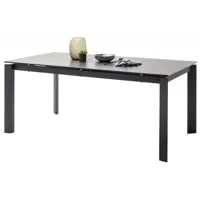 table repas extensible almaraz 180/240 x 95 cm â¨plateau céramique gris anthracite