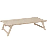 table lit militaire cyba en bois recyclé blanc délavé.