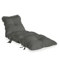 fauteuil relax sit and sleep out couleur gris fonce