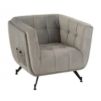 fauteuil lounge marianah gris clair