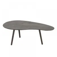 table de salon miste en aluminium noir / small