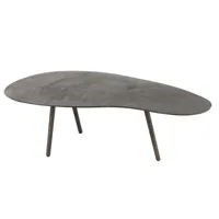 table de salon miste en aluminium noir / large