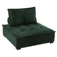 fauteuil pouf  charlene vert foncé