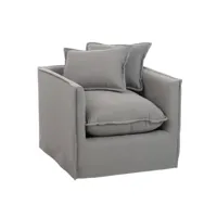fauteuil avec accoudoir  mebus /  gris