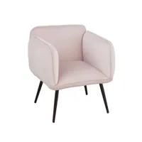 fauteuil luxe rose de revêtement rose clair