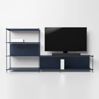 etagère et meuble tv musa bleu