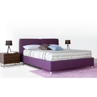 lit coffre felice couchage 160x200 cm arca violet