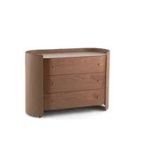 commode noyer/cuir firmo