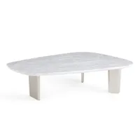 table basse marbre blanc dolmena