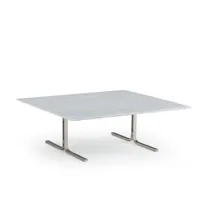 table basse carrée marbre et métal belno
