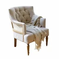 fauteuil bebington, lin (60 x 70 x 85cm)
