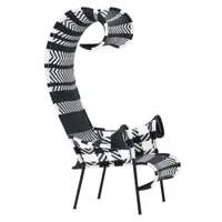 moroso - fauteuil afrique en plastique, fils plastique couleur noir designer tord boontje made in design