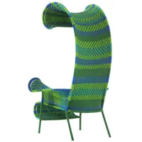 moroso - fauteuil afrique en plastique, fils plastique couleur vert 110 x 140 98 cm designer tord boontje made in design